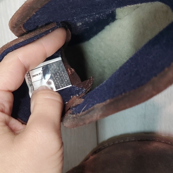 Ugg Australia Women Calynda Ankle Leather Heels Lace Up Boots shoes sz 6 - Picture 15 of 15